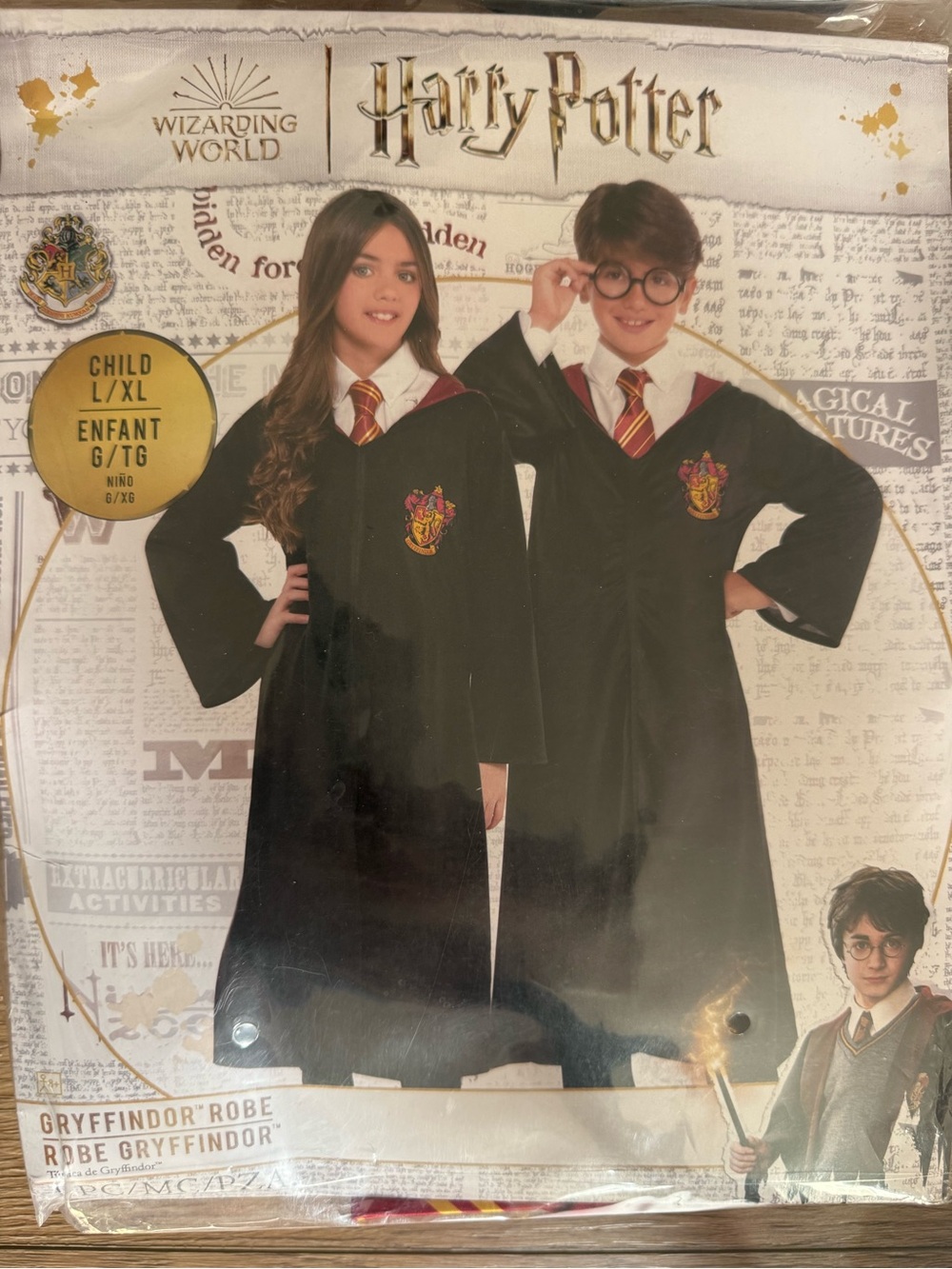 Harry Potter Gryffindor Kids Costume Robe - Black